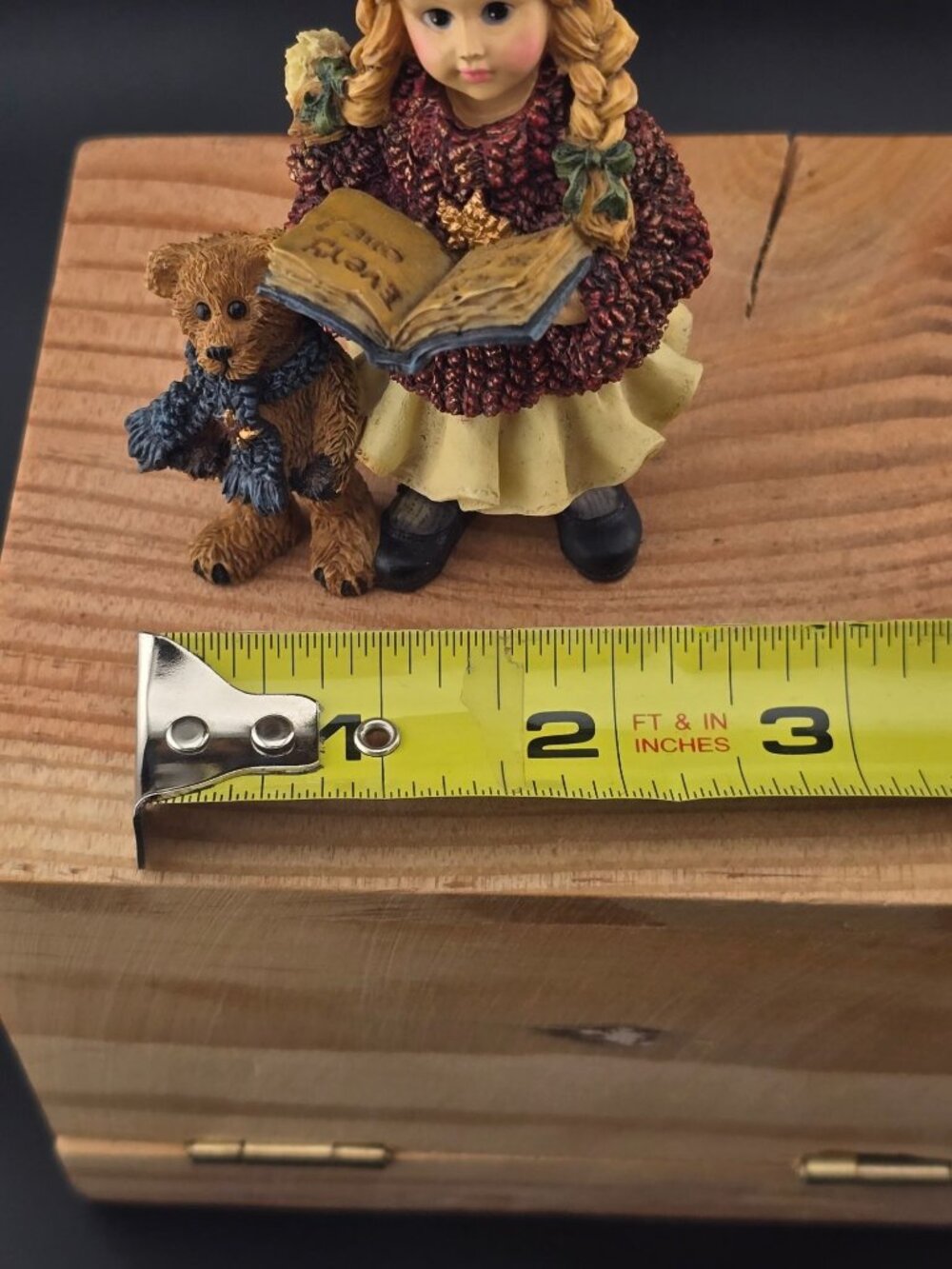 Boyds Bears Yesterdays Child Megan W/ Elliot & Annie Figurine Christmas - Picture 12 of 12